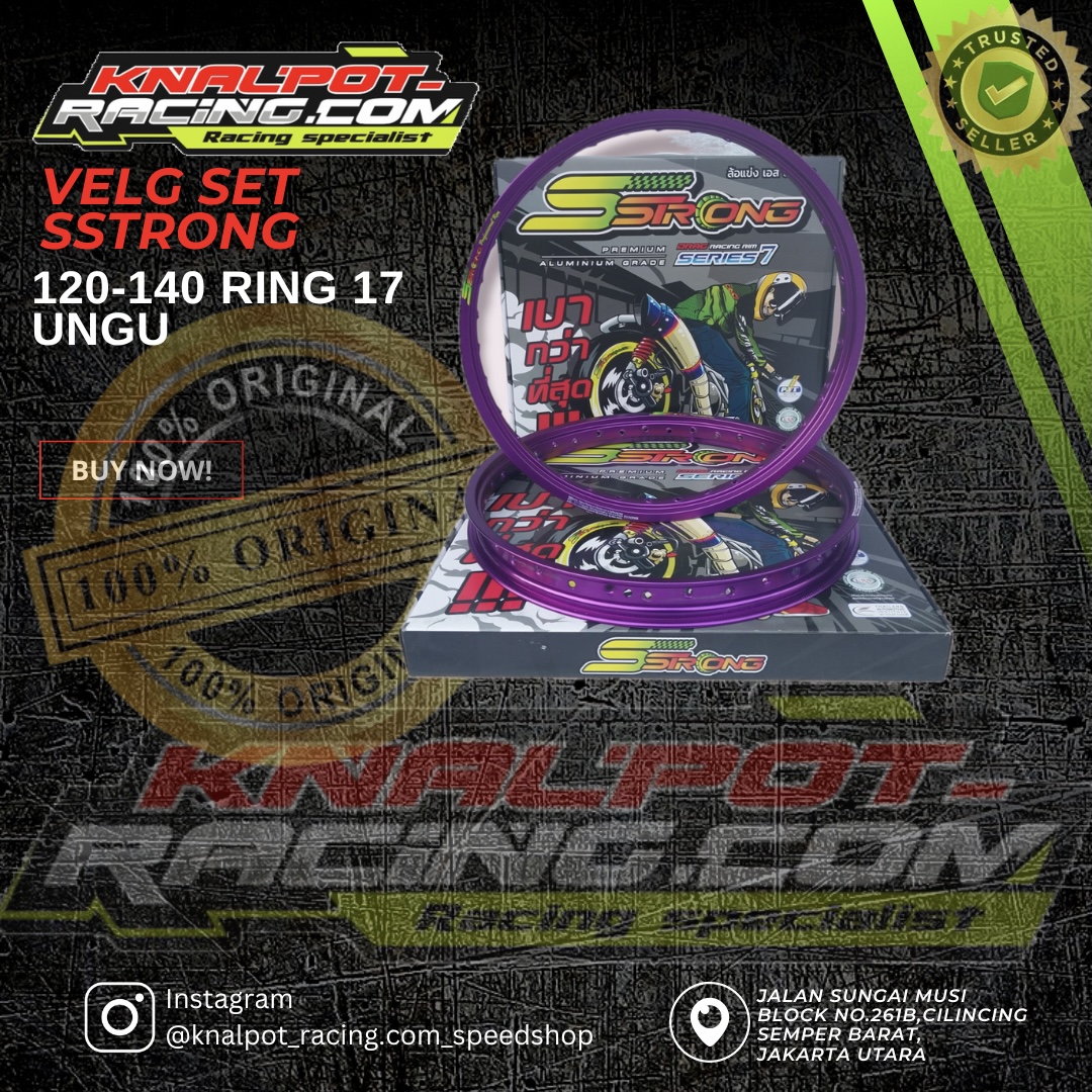VELG SET SSTRONG 120-140 RING 17 UNGU
